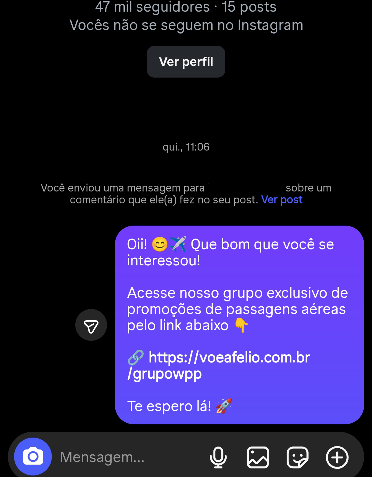 Automação Instagram