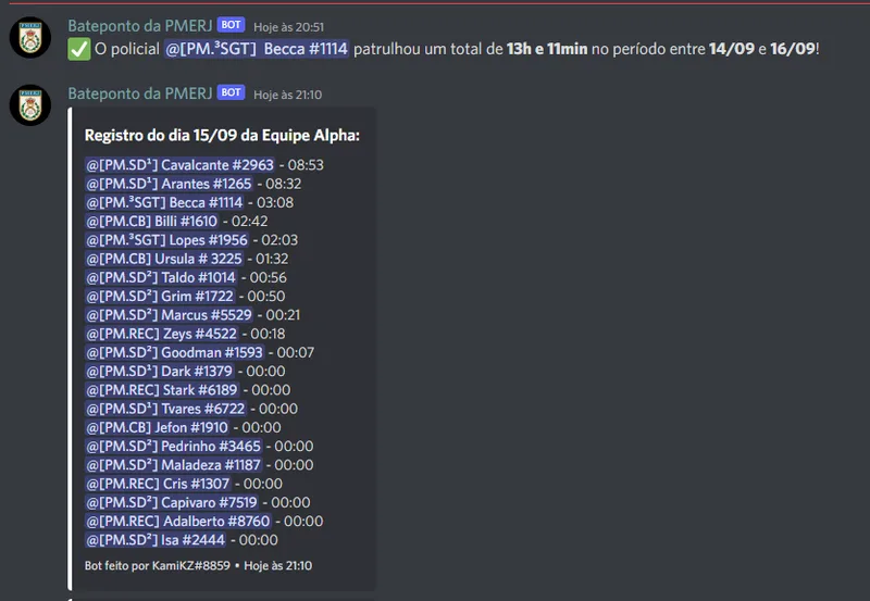 Bot Discord - Relatório